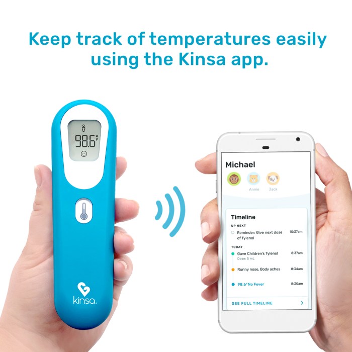 Kinsa QuickCare – Smart Digital Thermometer – Kinsa