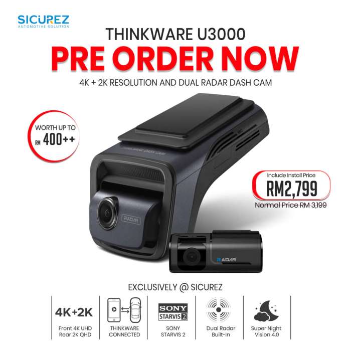Thinkware U3000 Review Evaluating the Best 4K Radar-Powered Dashcam